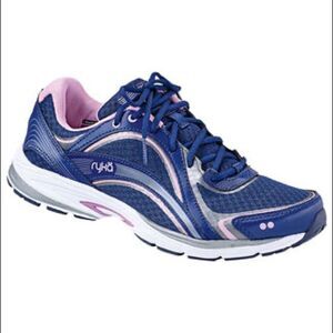Ryka Navy & Lilac Sky Walk Walking Shoes - Size 7